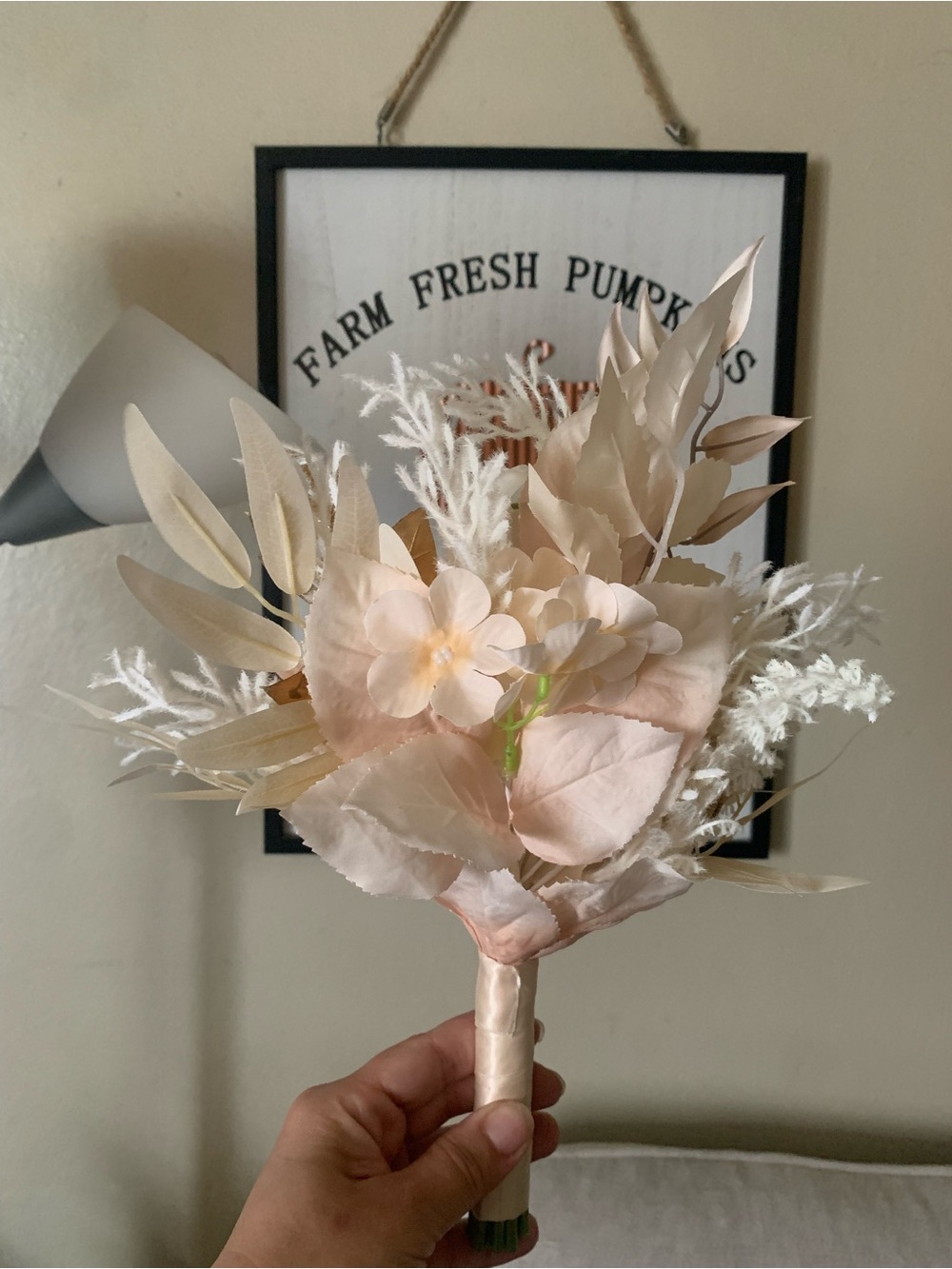Home Accents Blush Neutral Faux Floral Bouquet